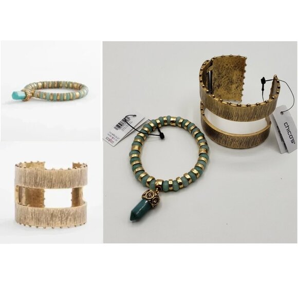 2 Chico's Bracelets - Picture 1 of 8